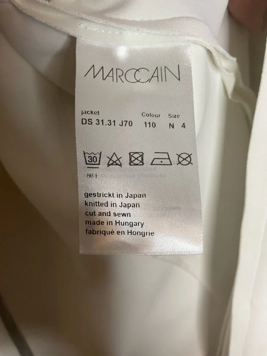 Marc Cain Ivory Swing Trench Coat #5 - Picture 10 of 13